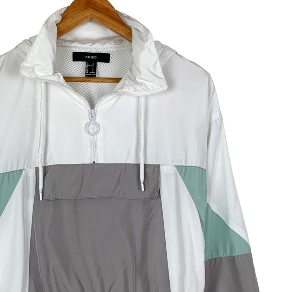 Stylish White and Gray Women's Jacket
